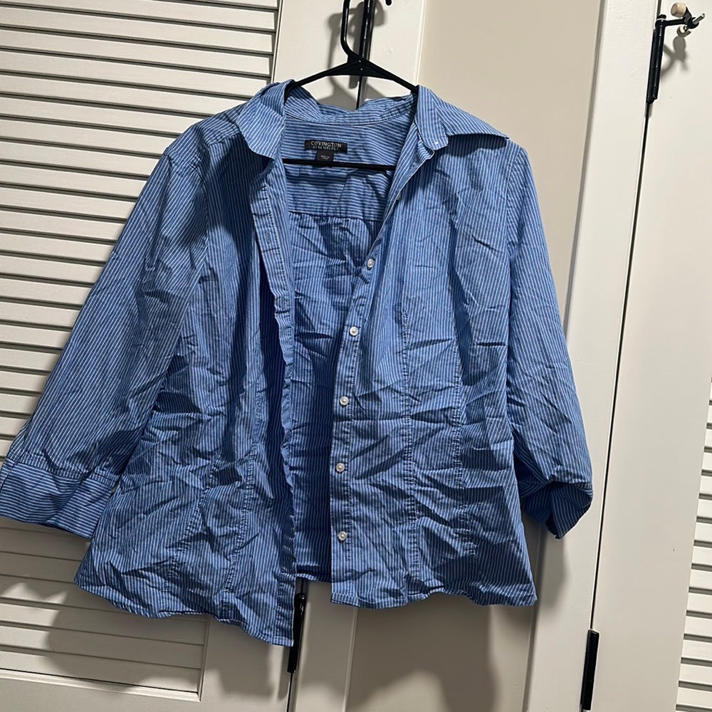 Stripped button down shirt